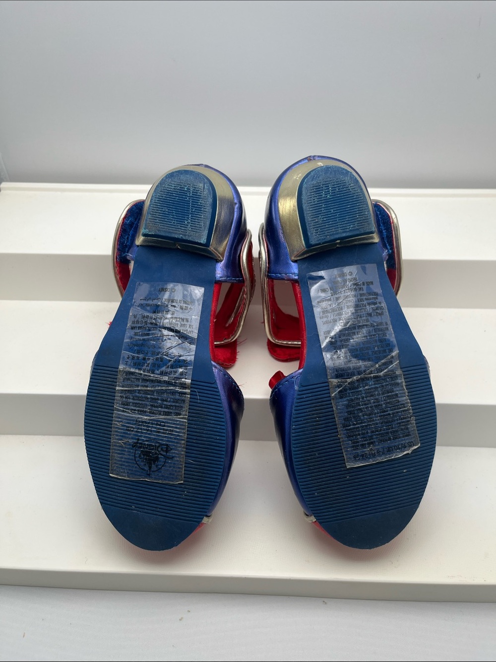 Disney Snow White Dress Shoes Sz 9/10 Red Blue Girls Princess - Picture 9 of 10